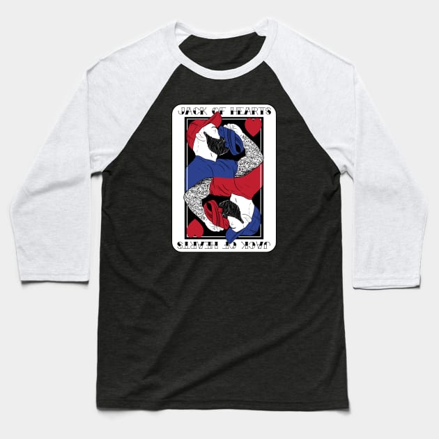 Jack of hearts Baseball T-Shirt by RobskiArt